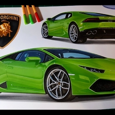 2015 Lamborghini Huracan LP610-4 Artwork Drawing - The Cartist