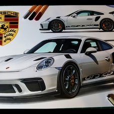 2020 Porsche 911 GT3 RS Artwork Drawing - The Cartist