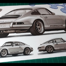 Singer Porsche 911 design sketches drawings renderings - The Cartist