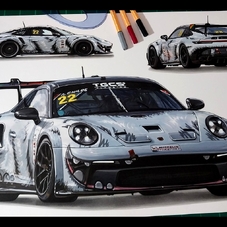 2023 Porsche 911 GT3 Racing Artwork Drawing - The Cartist