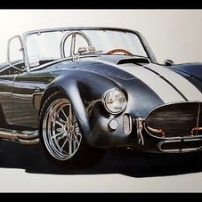 1965 Cobra MKIII Superformance Artwork Drawing - The Cartist