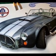 1965 AC Cobra 427 Artwork Drawing - The Cartist