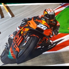 2020 KTM RC16 MotoGP Artwork Drawing - The Cartist