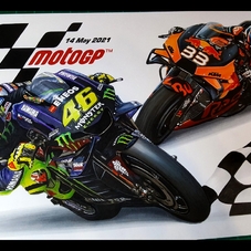 Yamaha & KTM MotoGP Artwork Drawing - The Cartist