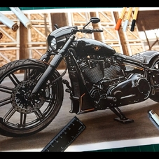2023 Harley Davidson Breakout Drawing Artwork - The Cartist