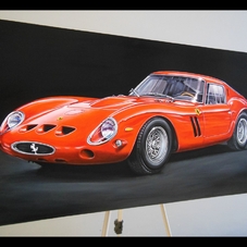 1962 Ferrari 250 GTO acrylic on canvas Pop Realism painting - The Cartist