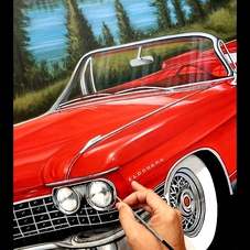 1960 Cadillac Eldorado Pop Realism painting - The Cartist