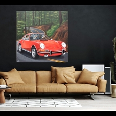 1970 Porsche 911 Pop Realism painting - The Cartist